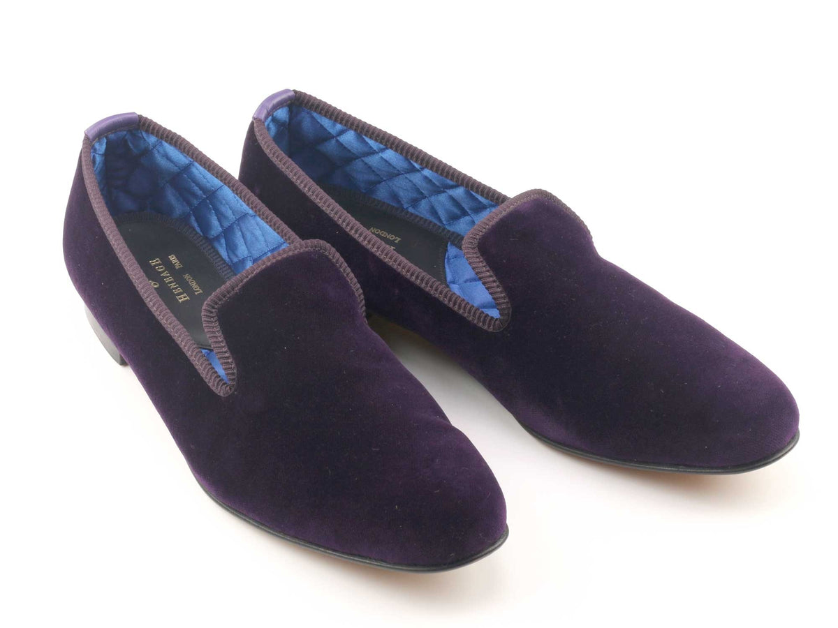 Mens Regal Velvet Slipper - UK 8
