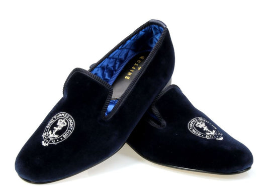 Royal Thames Yacht Club Velvet Slippers