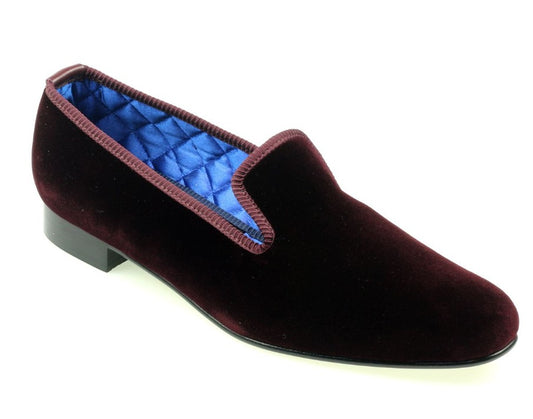 Wine Velvet Slipper