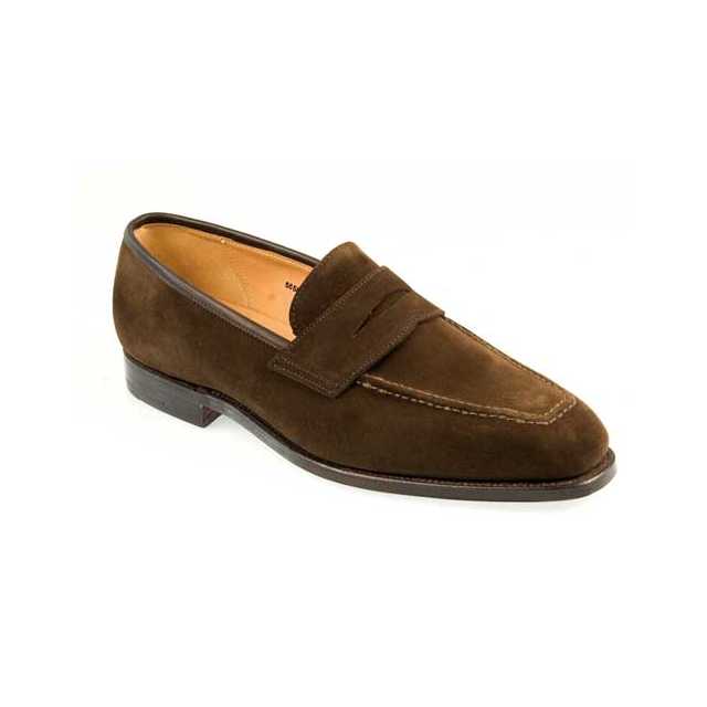 Wilton Wide Burnished Brown English Penny Loafer