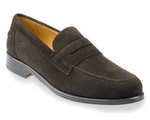 Avon - Mens Chocolate Suede Calf Loafer