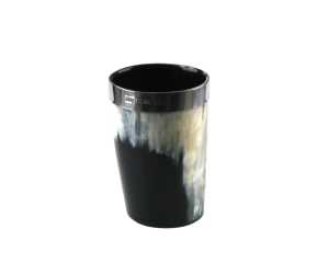 Real Horn Sterling Silver Band Tumbler 2