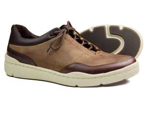 Camden Mens Brown Leather Sneakers