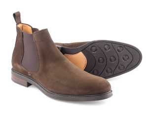 Chalfont Mens Chocolate Suede Chelsea Boot
