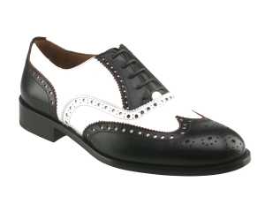 Astaire Dark Brown & White Two Tone Brogue