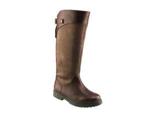 Harris Waterproof Leather Country Boots with Zip Side