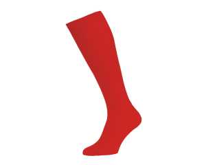 Men's Long Wool Rich Socks - Red