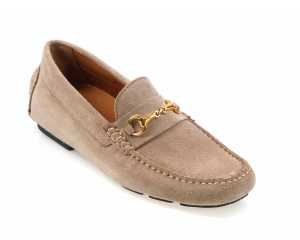 ISOLA Mens Beige Suede Driving Shoe with Buckle