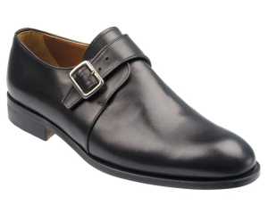 Itchin Mens Black Calf Monk Shoe