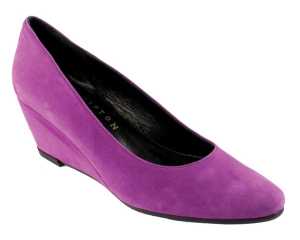 RAVENNA Ladies Purple Suede Wedge Shoe