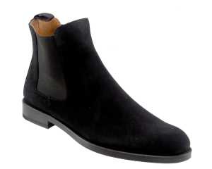 Lady Chelsea Boot Black Suede