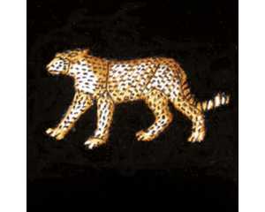 Leopard Embroidered Velvet Slipper