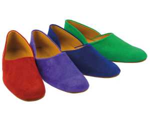 Mens Coloured Suede Grecian Slippers