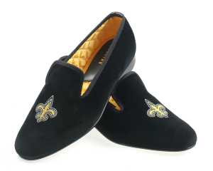 New Orleans Saints Velvet Slippers