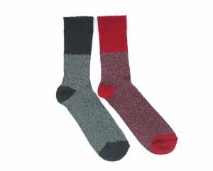 Men's Long Wool Rich Socks - Mid-Grey