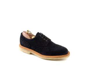 OLLY Navy Suede Full Brogue Gibson UK 7