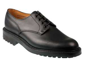 WORCESTER Black Derby with Commando Rubber Sole