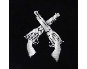 Pistols Embroidered Velvet Slipper