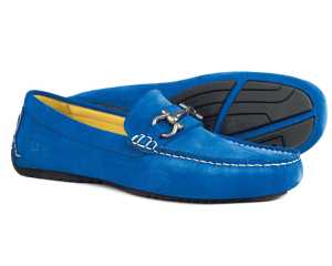 Roma Men's Cobalt Blue Suede Driving Shoe