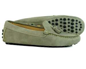 Salcombe Ladies Stone Suede Driving Loafers