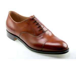 SKYE Mens Brown Calf Oxford Shoes