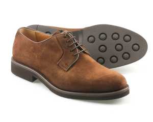 TAY - Mens Brown Suede Summer Derby with rubber sole Pair