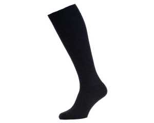 Men's Long Wool Rich Socks - Black